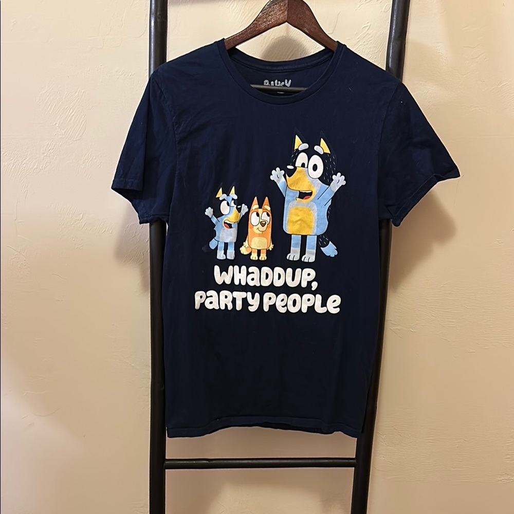 Navy Blue Character Print Tee - Short Sleeve
